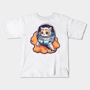 Space Cat Adventure Kids T-Shirt